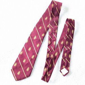 The Presidents Club 100% silk neck tie, burgundy fraternal society tie
